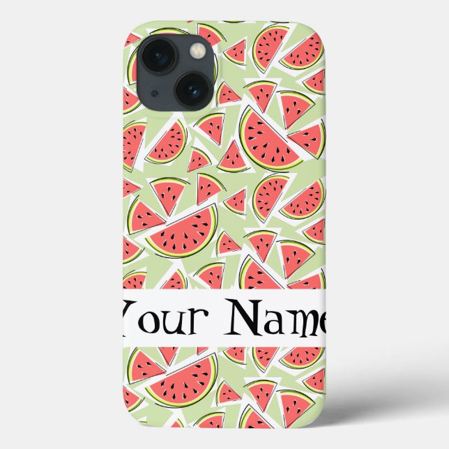 Watermelon 'Namn' Multi grönt iPad Mini fodral (Baksida)
