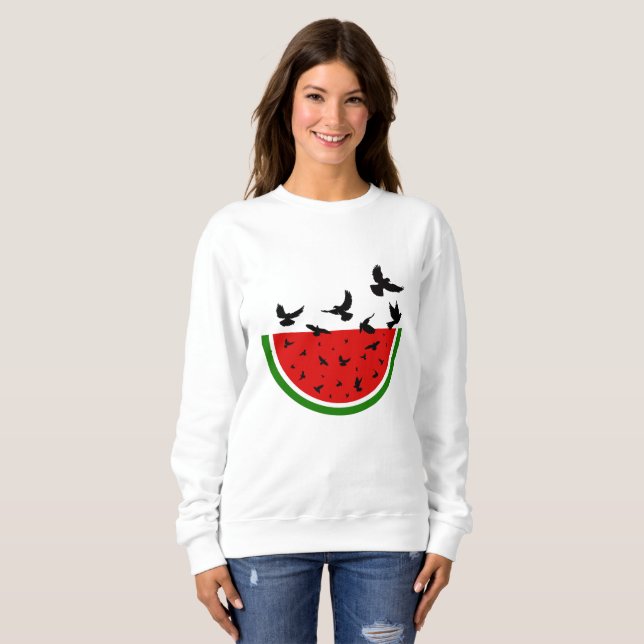 Watermelon of Freedom – Palestinian Symbol of Hope T Shirt (Hel framsida)