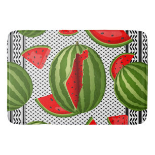 Watermelon Palestine Karta Slice Badrumsmatta