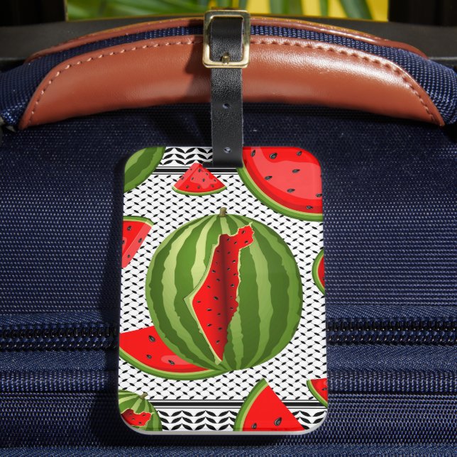 Watermelon Palestine Karta Slice Bagagebricka (Framsida Insitu 2)