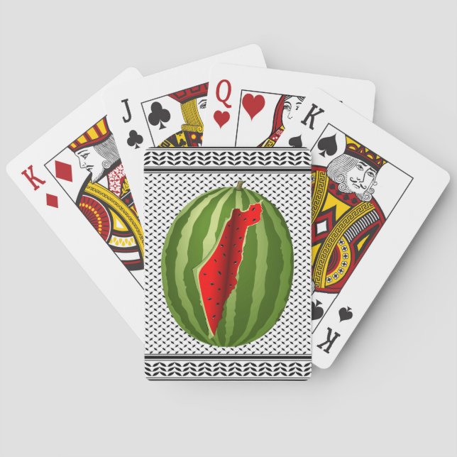 Watermelon Palestine Karta Slice Casinokort (Baksidan)