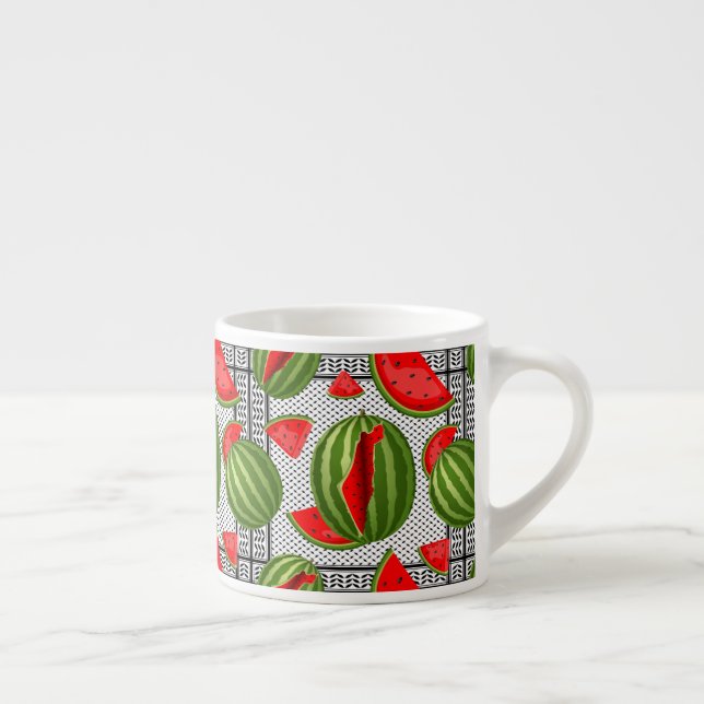 Watermelon Palestine Karta Slice Espressomugg (Höger)