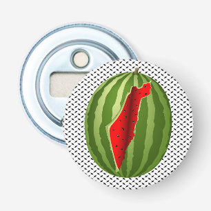 Watermelon Palestine Karta Slice Flasköppnare