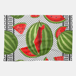 Watermelon Palestine Karta Slice Kökshandduk