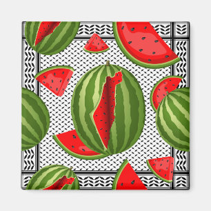 Watermelon Palestine Karta Slice Magnet