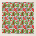 Watermelon Palestine Karta Slice Sjal<br><div class="desc">Vattenmelonen är en symbol för palestiniernas allmänna uttryck i protester och konstverk,  som representerar kampen mot den israeliska ockupationen av de palestinska territorierna. Original Vector Illustration Copyright BluedarkArt.</div>