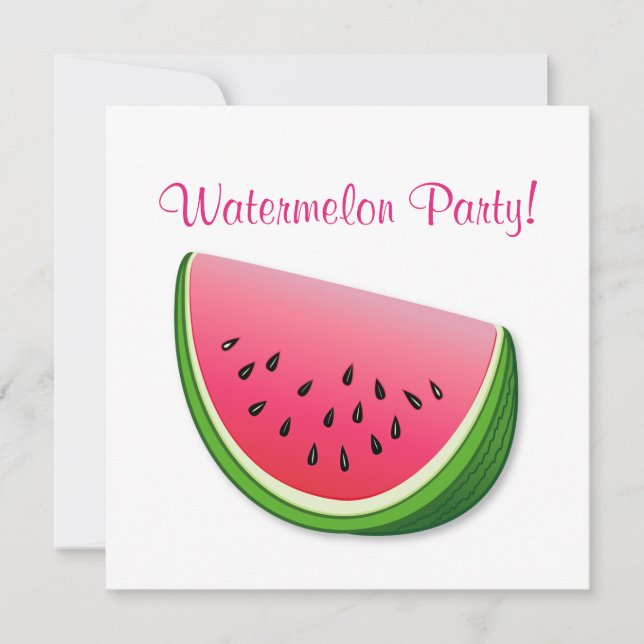Watermelon Party Inbjudningar (Framsida)