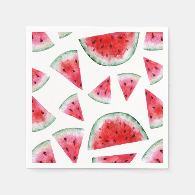 Watermelon Party Napkins Pappersservett (Framsidan)