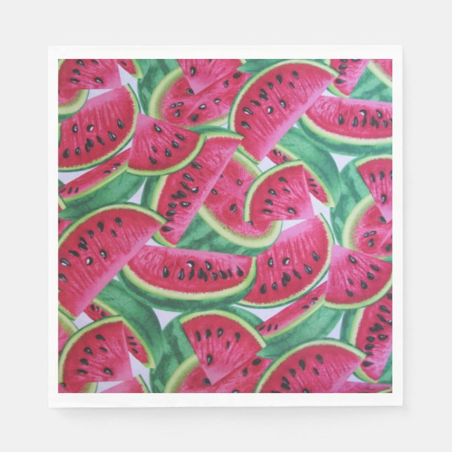 Watermelon party napkins pappersservett (Framsidan)