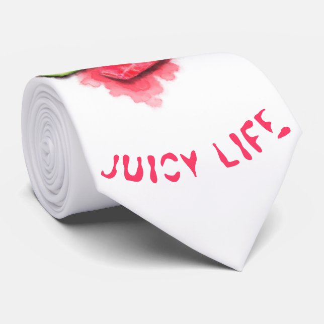 Watermelon Party Neck Tie - Anpassningsbar Text Slips (Rullad)