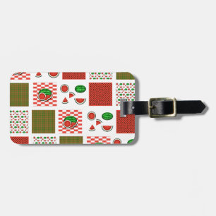 Watermelon Patchwork Bagagebricka