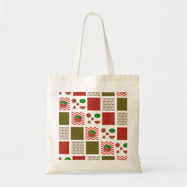 Watermelon Patchwork Tygkasse (Framsidan)