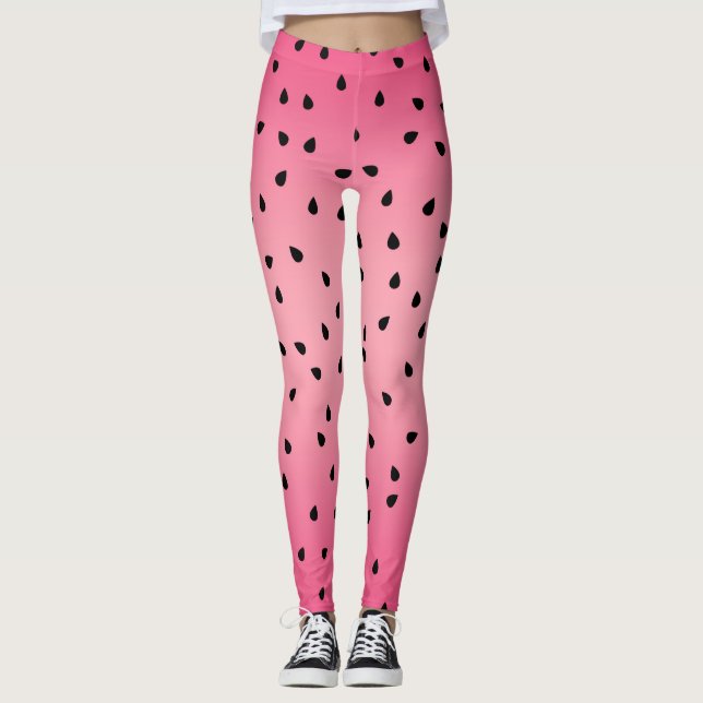 Watermelon Pattern  Leggings (Framsida)