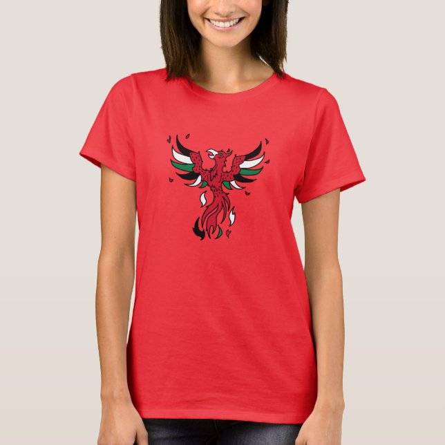 Watermelon Phoenix T Shirt (Framsida)