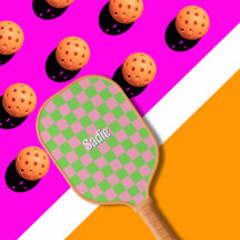 Watermelon Pink Green Checkered Cute Girly Custom