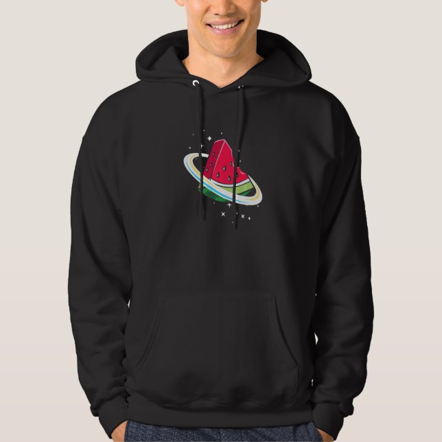 Watermelon Planet Solar System Atrology Fru Hoodie (Framsida)