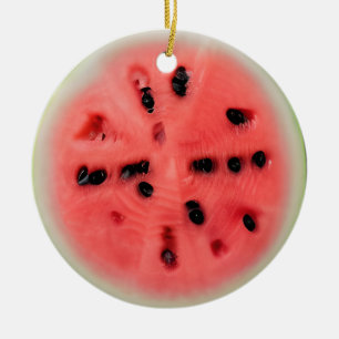Watermelon Pun Personlig jul Julgransprydnad Keramik