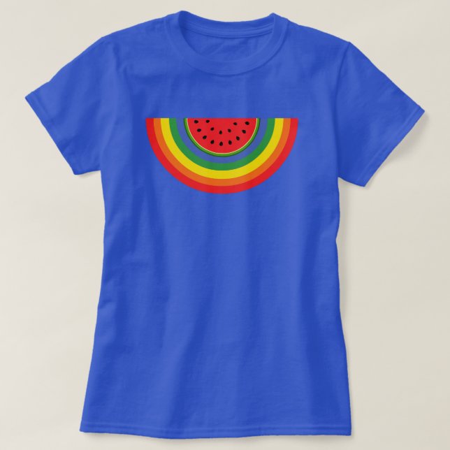 Watermelon Rainbow T Shirt (Design framsida)
