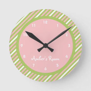 Watermelon Rand Barn Bedroom Rund Klocka