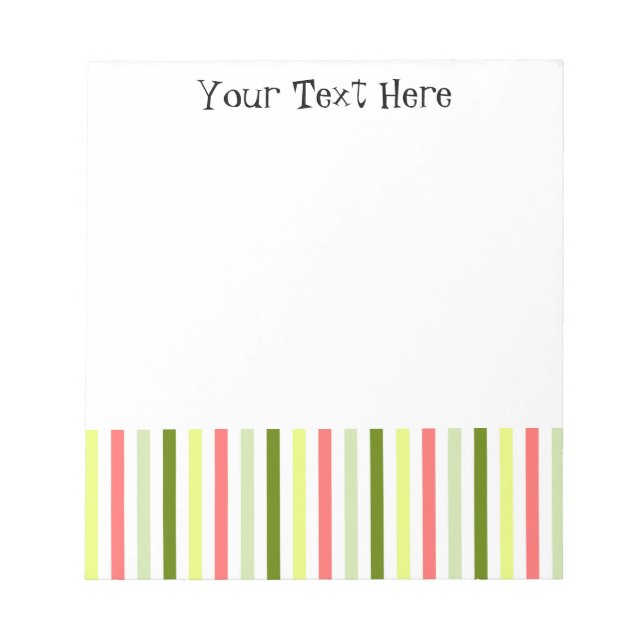 Watermelon Rand Thin Text Anteckningsblock (Framsida)