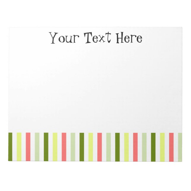 Watermelon Rand Thin Text Anteckningsblock (Framsida)