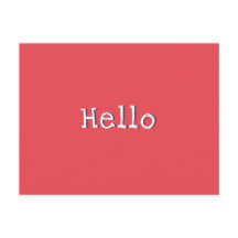 Watermelon Red Chic Modern Endern Hej Anpassningsb