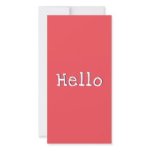 Watermelon Red Simple Snyggt Hälsning Hej Card
