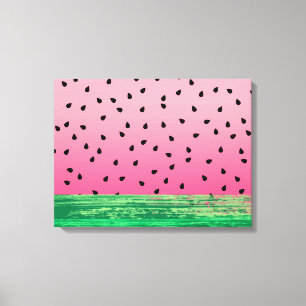 Watermelon Rosa Grönt Canvastryck