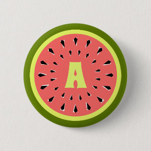 Watermelon Rosa Monogram Knapp