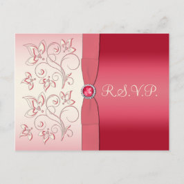 Watermelon Rosa och Ivory R.S.V.P. vykort