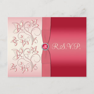 Watermelon Rosa och Ivory R.S.V.P. vykort