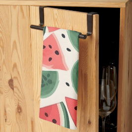 Watermelon Seamless Mönster Background Kökshandduk
