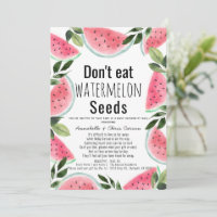 Watermelon Seeds Baby Shower by Mail
