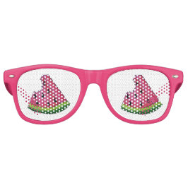 Watermelon Segce Picnic Rosa Fruit Melon Wedge Retro Solglasögon