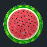 Watermelon Segce Summer Fruit med Rind Piltavla<br><div class="desc">Den här söt vattenmelonkonstruktionen har en rund frukt som ser ut som om den har skivats, så att det saftiga rosa-röda köttet av melonserien visas, tillsammans med många svarta vattenmelonfrön. Björnbäret har också en fläckig grönt, fläckig skorpa. Det är en söt, vismisk sommartid. Se matchande artiklar i vår butik under...</div>