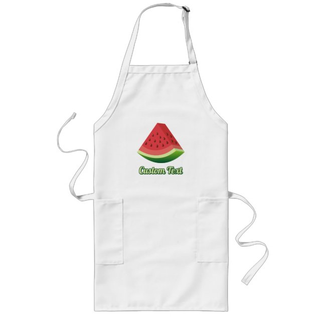 Watermelon Slice Long Apron Långt Förkläde (Framsidan)