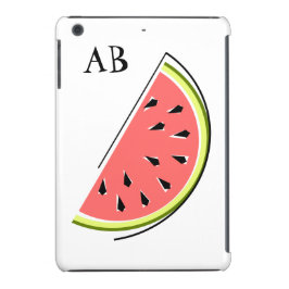Watermelon Slice 'Monogram' iPad Mini fodral