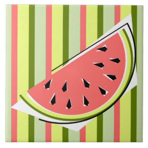 Watermelon Slice Rand Classic Kakelplatta