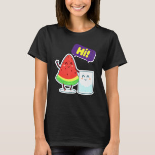 Watermelon Slice Sugar Shälsning Hi Summer T Shirt