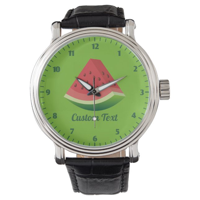 Watermelon Slice Wrist Watch Armbandsur (Framsida)