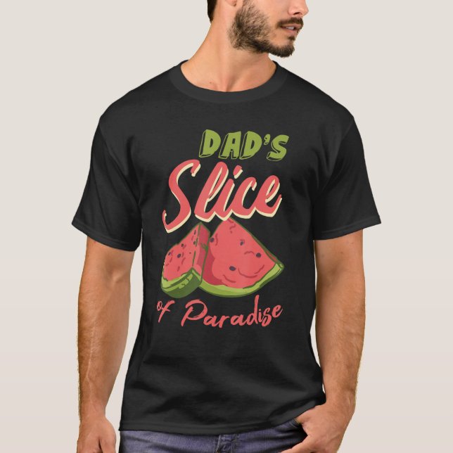 Watermelon Slices Funny Melon Juice Lover Dad Wate T Shirt (Framsida)