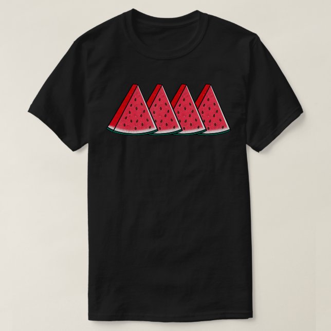 Watermelon Slices Melon Summer Vacation Season T Shirt (Design framsida)