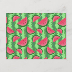 Watermelon Slices Mönster Vykort