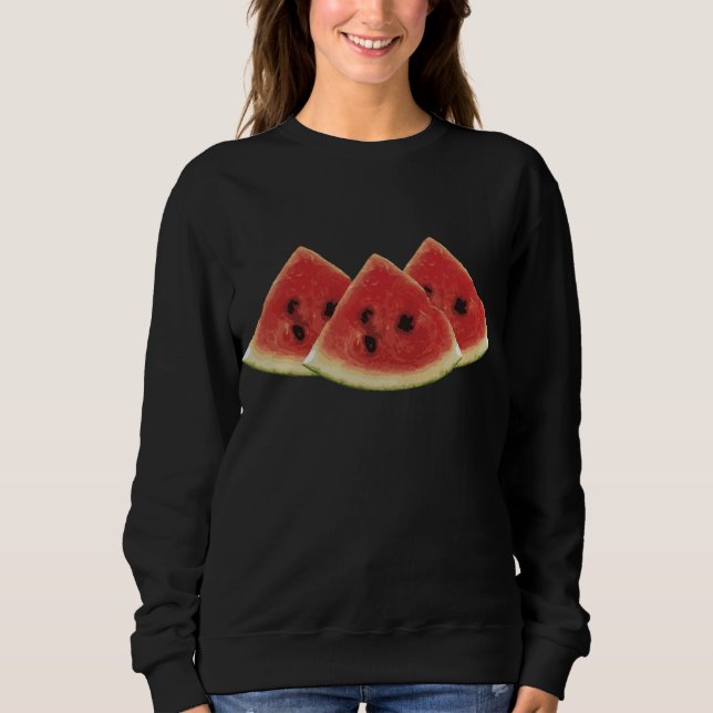 Watermelon Slices Summer Fruit Apparel Gift T Shirt (Framsida)
