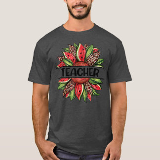 Watermelon Solros Hej Sommarlärare T Shirt