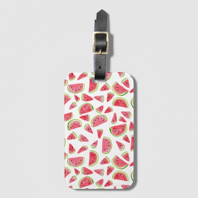 Watermelon Sommar Vacation Luggage Bagagebricka (Framsida vertikal)