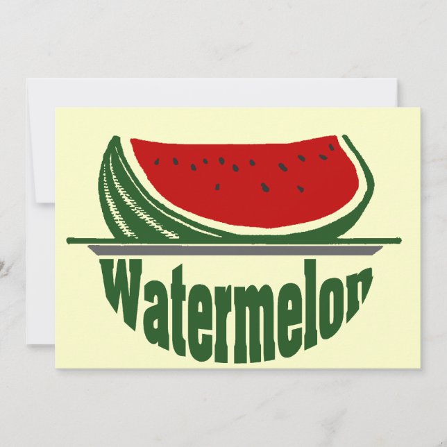 Watermelon, sommaren party inbjudan (Framsida)