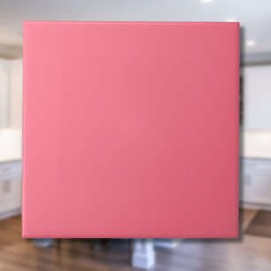 Watermelon Sorbet Solid Färg Klassisk Elegant Kakelplatta