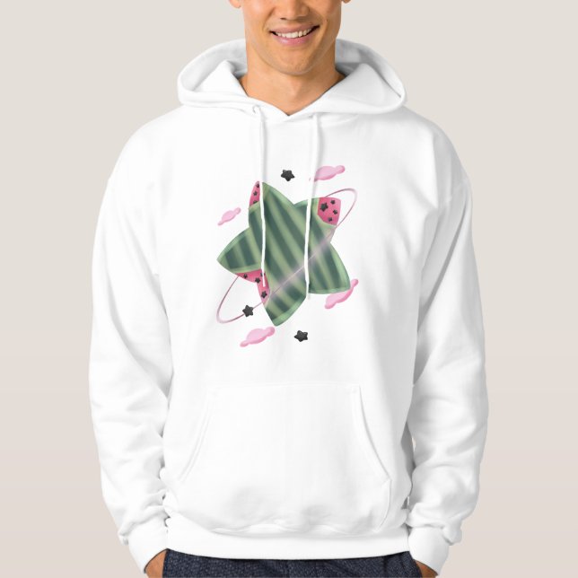 Watermelon Star Planet Hoodie (Framsida)