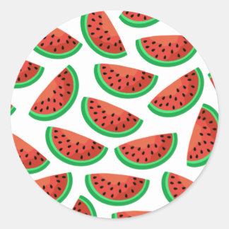Watermelon Stickers Runt Klistermärke